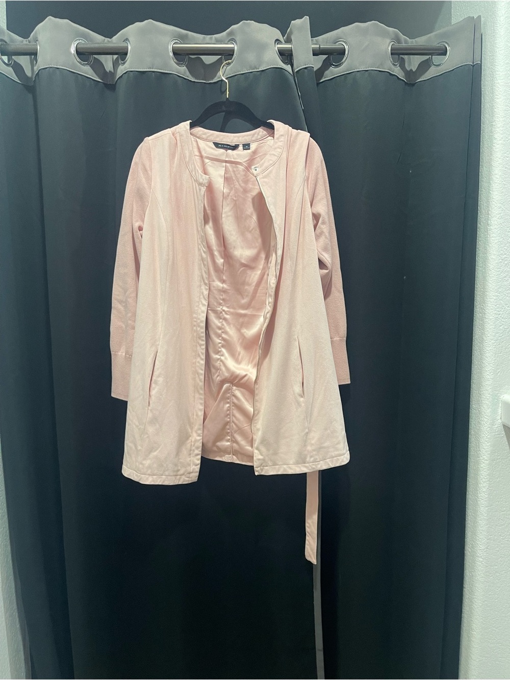 H by Halston Pink Women's Long Jacket